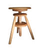 Tabouret bois réglable a vis